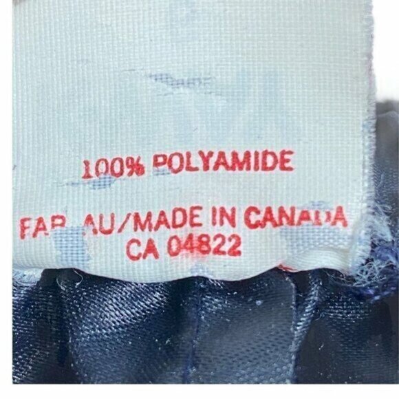 K Way Women's Vintage Retro Navy High Rise Windbreaker Side Zip Pants US 6 - Picture 9 of 9